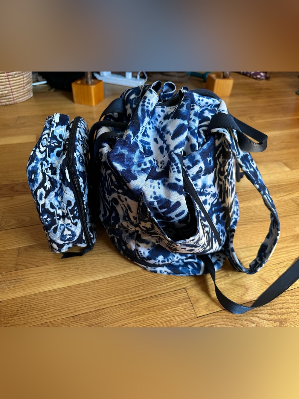 Vera Bradley ReActive Drawstring Backsack Tie-Dye (blue)